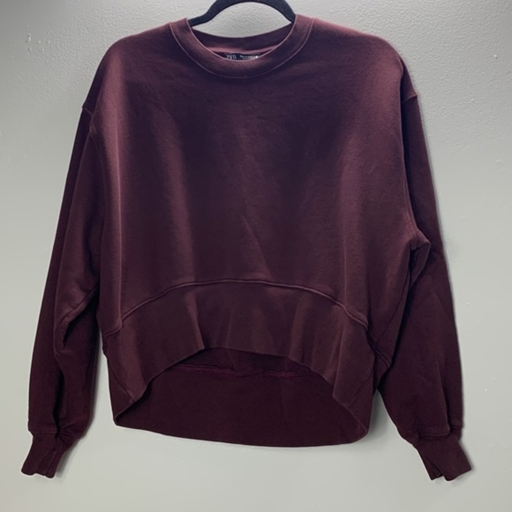 Zara Purple Long Sleeves Pullover Women's Sweater Size M